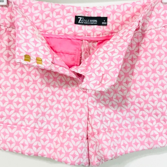3 ×$25 🎁 7th AVENUE Pink & White Shorts (Inseam 3.5”) Like New! - Picture 4 of 10